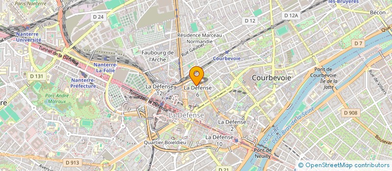 localisation de l'entreprise MIZZEN à COURBEVOIE