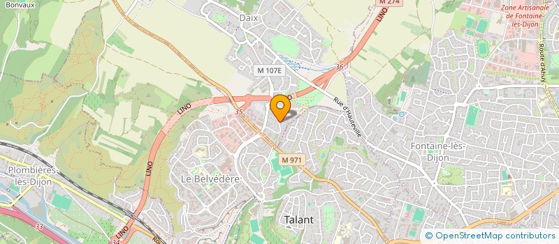 localisation de l'entreprise MJ  DAIX