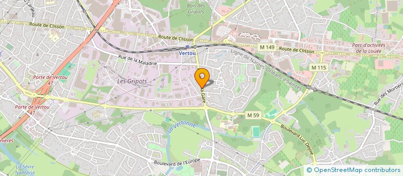 localisation de l'entreprise MJ 44  VERTOU