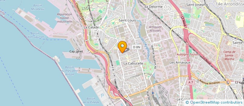 localisation de l'entreprise MJ à MARSEILLE