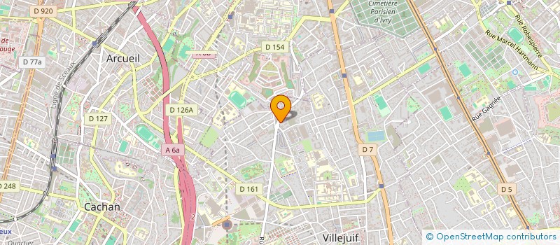 localisation de l'entreprise MJ à VILLEJUIF