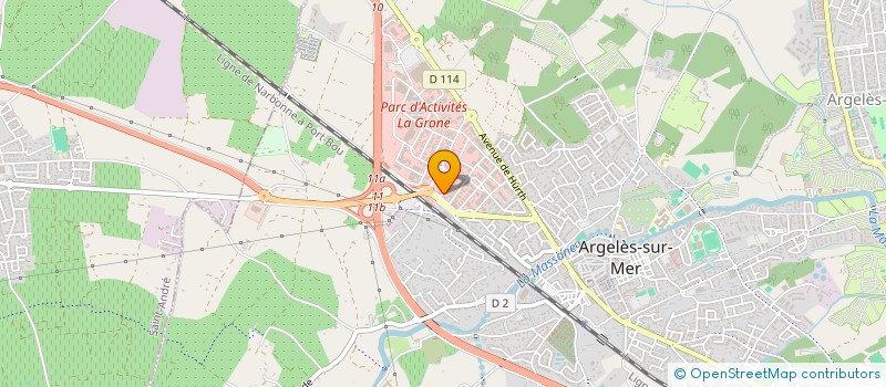 localisation de l'entreprise MJ  ARGELES-SUR-MER