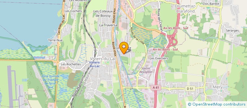 localisation de l'entreprise MJ  DRUMETTAZ-CLARAFOND