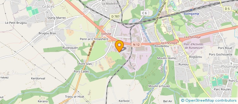 localisation de l'entreprise MJ  GRACES