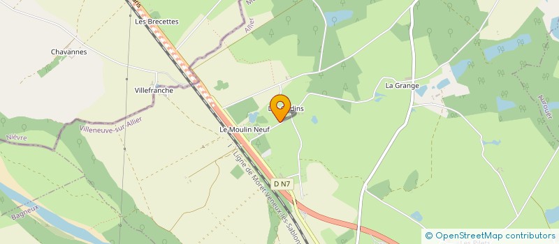 localisation de l'entreprise MJ  VILLENEUVE-SUR-ALLIER