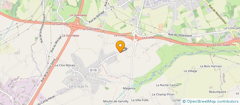 localisation de l'entreprise MJ AGENCEMENT à TREGUEUX