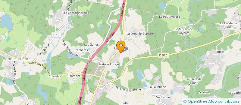 localisation de l'entreprise MJ AUTHENTIC à BONNAC-LA-COTE