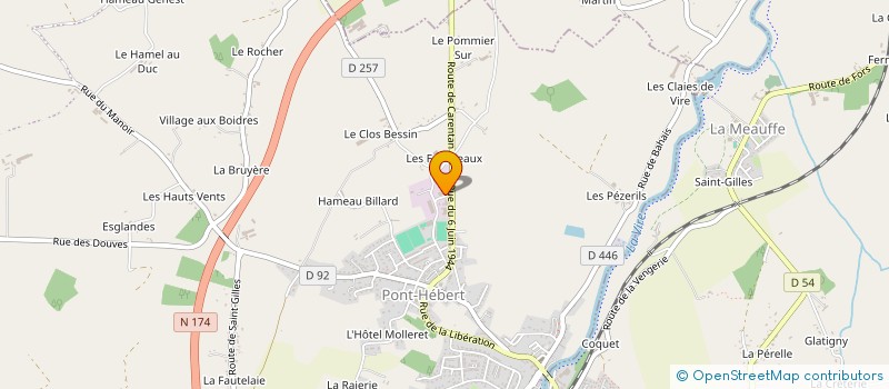 localisation de l'entreprise MJ'AUTO  PONT-HEBERT