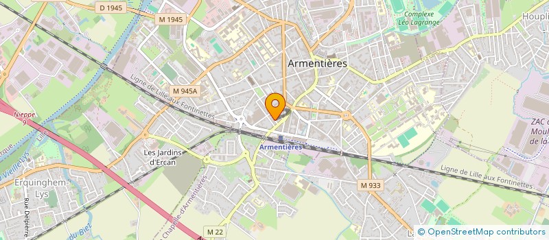 localisation de l'entreprise MJ AUTO  ARMENTIERES