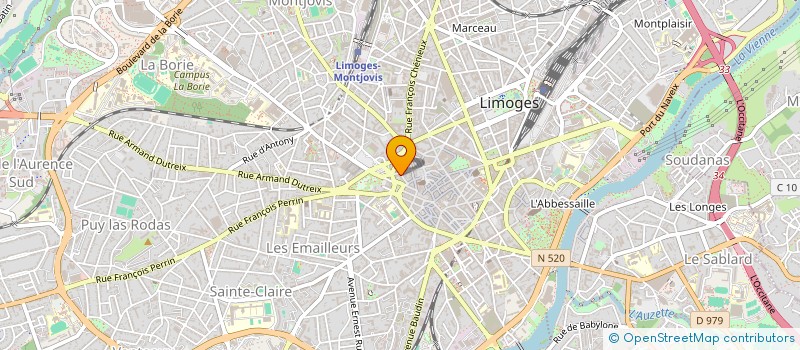 localisation de l'entreprise MJ AVOCAT à LIMOGES