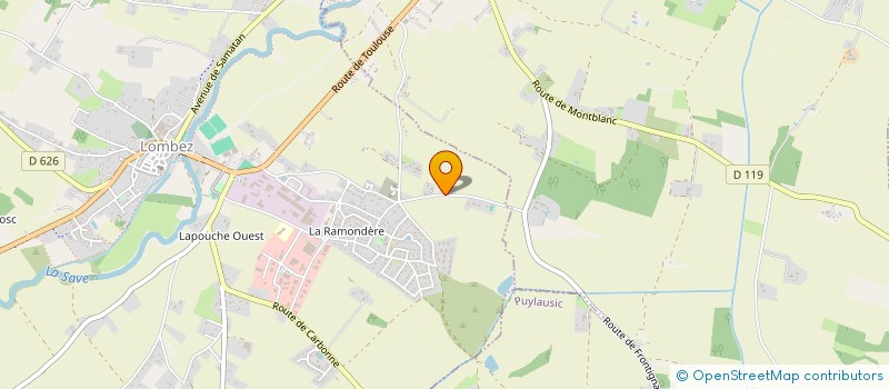 localisation de l'entreprise MJ BARRERE  LOMBEZ