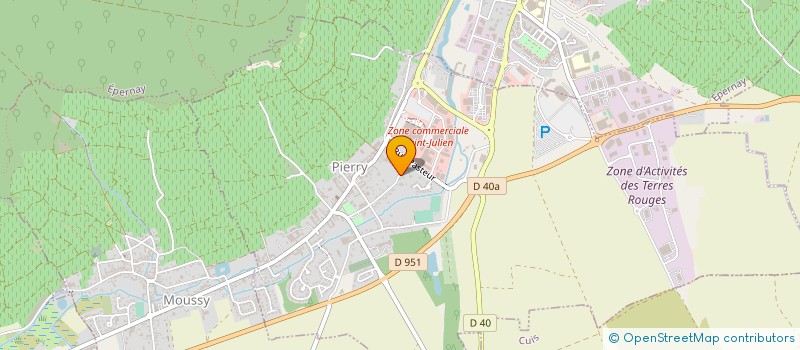 localisation de l'entreprise MJ BAT à PIERRY