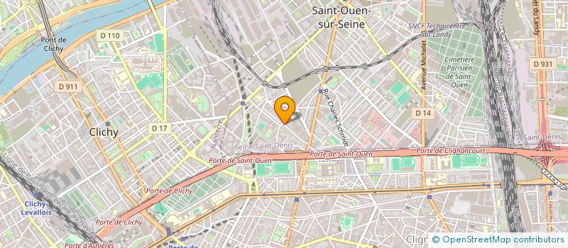 localisation de l'entreprise MJ BATIMENT à SAINT-OUEN-SUR-SEINE