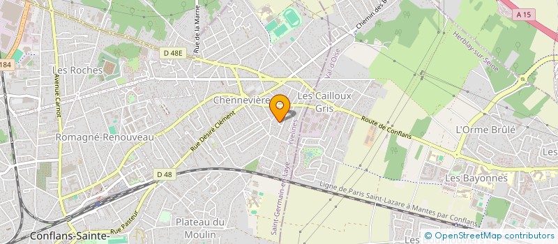 localisation de l'entreprise MJ BATIMENT  CONFLANS-SAINTE-HONORINE