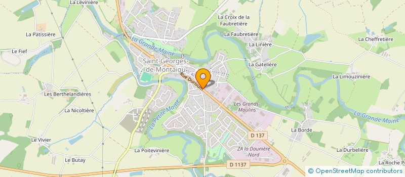 localisation de l'entreprise MJ BELETEAU à MONTAIGU-VENDEE