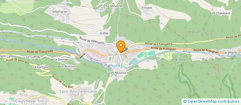 localisation de l'entreprise MJ BOZEL  BOZEL