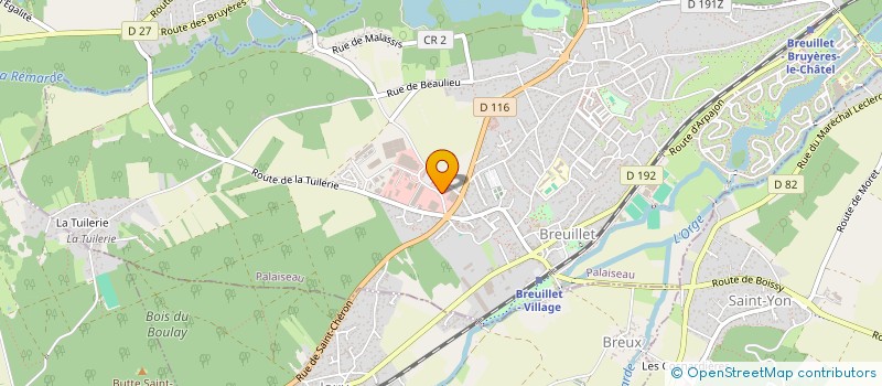 localisation de l'entreprise MJ BREUILLET  BREUILLET