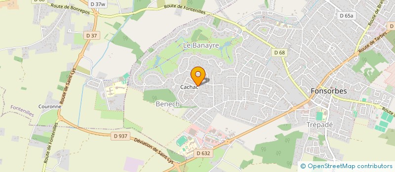 localisation de l'entreprise MJ CARRELAGE  FONSORBES