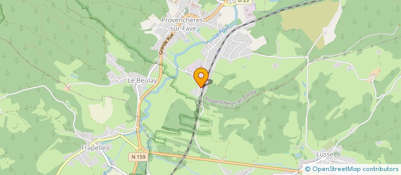 localisation de l'entreprise MJ CHALETS  PROVENCHERES-ET-COLROY