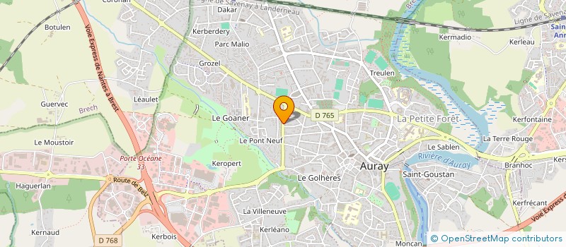 localisation de l'entreprise MJ COATRIEUX à AURAY