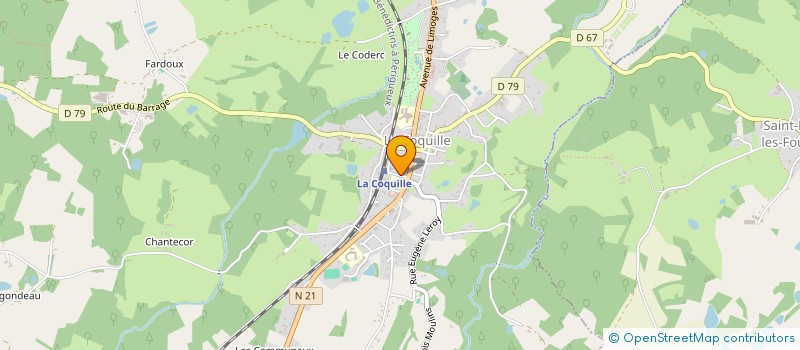 localisation de l'entreprise MJ COIFFURE  LA COQUILLE