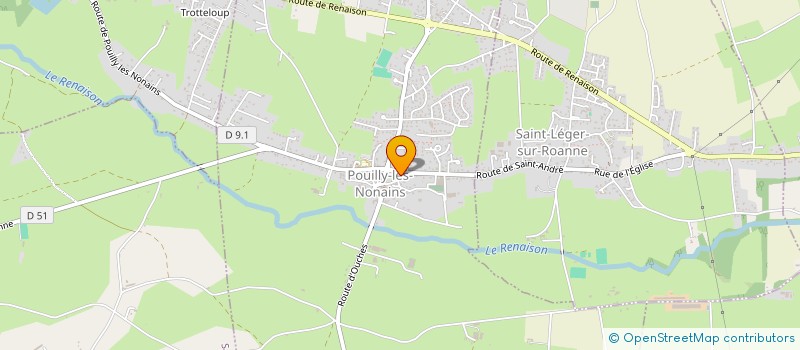 localisation de l'entreprise MJ CONSULTING 42  POUILLY-LES-NONAINS