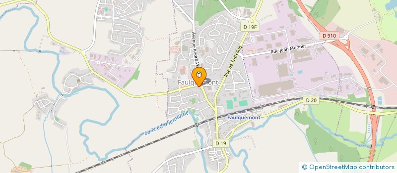 localisation de l'entreprise MJ CREACOME  FAULQUEMONT