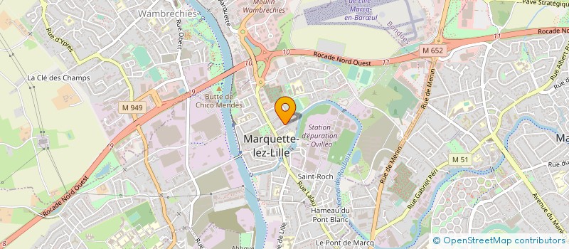 localisation de l'entreprise MJ CREATION  MARQUETTE-LEZ-LILLE