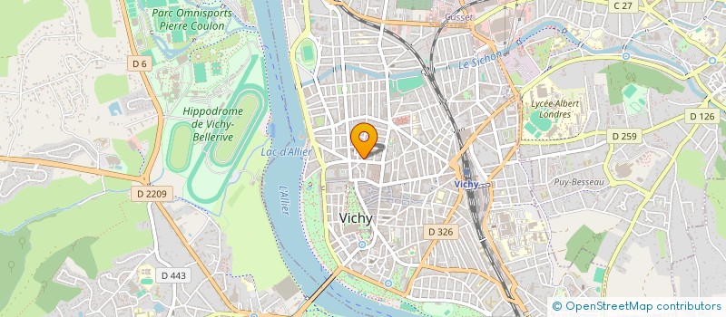 localisation de l'entreprise MJ DE L'ALLIER à VICHY