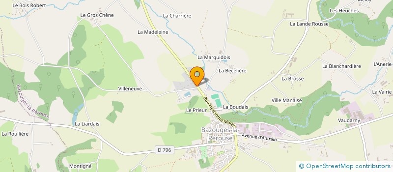 localisation de l'entreprise MJ DIAGNOSTIC à BAZOUGES-LA-PEROUSE