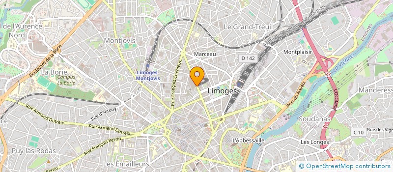 localisation de l'entreprise MJ DIET à LIMOGES