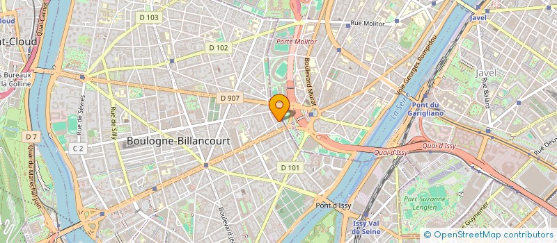 localisation de l'entreprise MJ ECHAFAUDAGE à BOULOGNE-BILLANCOURT