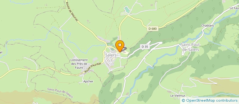 localisation de l'entreprise MJ ELEC à SALERS