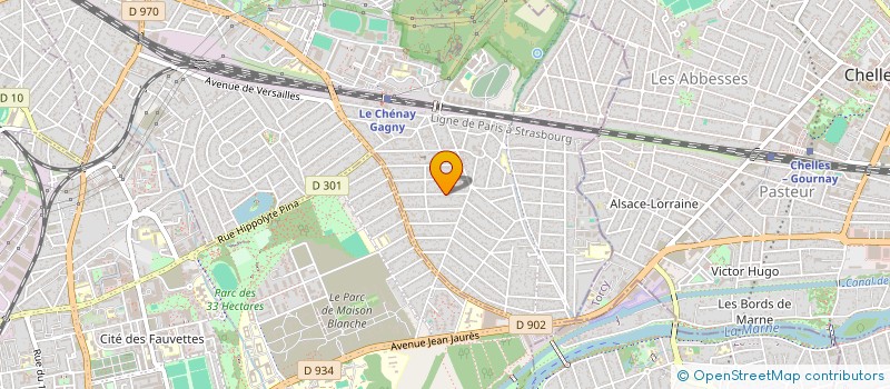 localisation de l'entreprise MJ ENTREPRISE  GAGNY