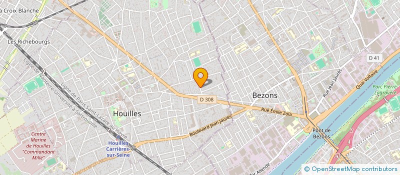 localisation de l'entreprise MJ EXPERTISE ET CONSEILS  HOUILLES