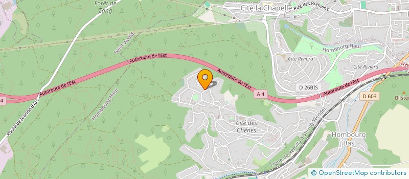 localisation de l'entreprise MJ.FERMETURES 57  HOMBOURG-HAUT