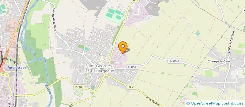 localisation de l'entreprise MJ FOOD AQUITAINE  SAINT-GEORGES-LES-BAILLARGEAUX