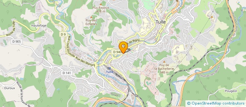 localisation de l'entreprise MJ FORET à TULLE
