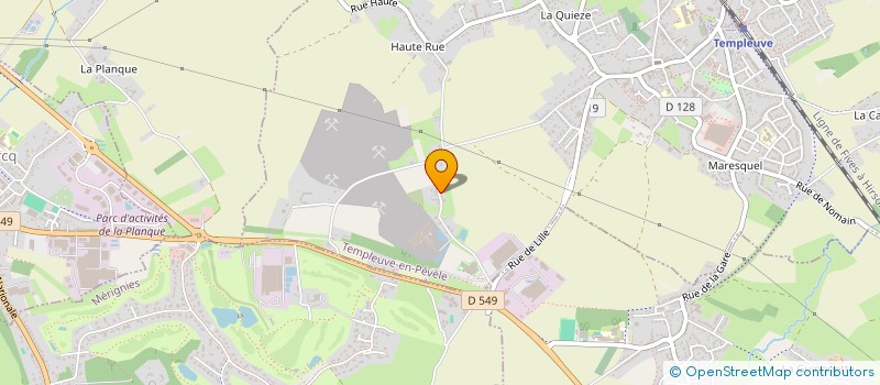 localisation de l'entreprise MJ GARDEN  TEMPLEUVE-EN-PEVELE