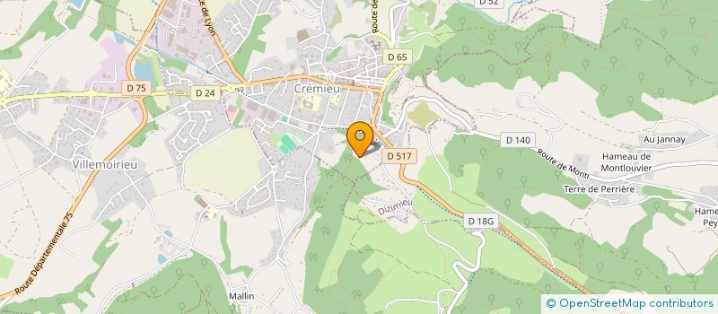 localisation de l'entreprise MJ GROUPE à CREMIEU