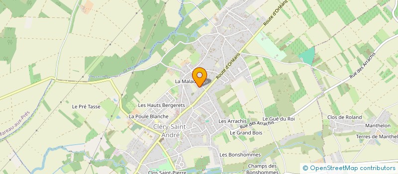 localisation de l'entreprise MJ HOLDING à CLERY-SAINT-ANDRE