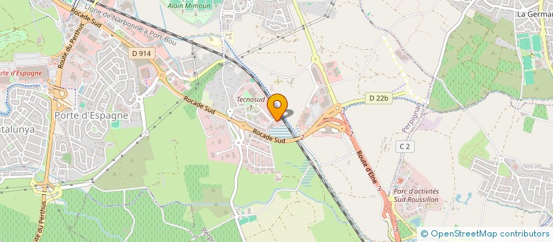 localisation de l'entreprise MJ HOLDING  PERPIGNAN