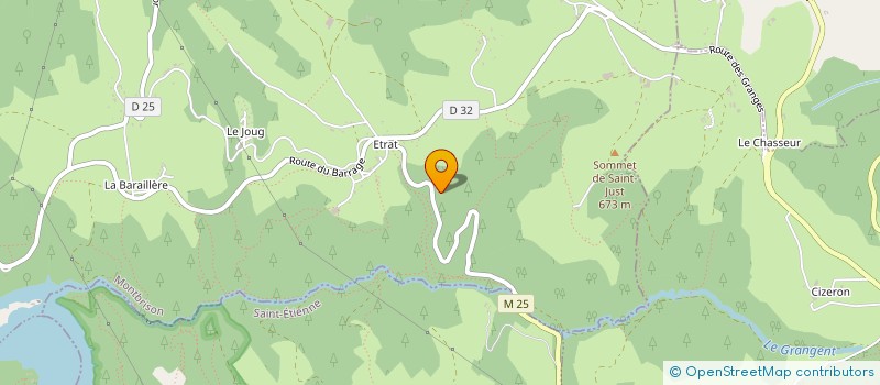 localisation de l'entreprise MJ HOLDING  SAINT-JUST-SAINT-RAMBERT