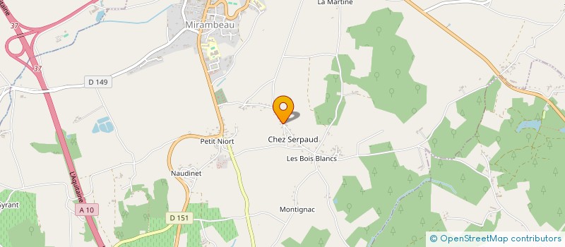 localisation de l'entreprise MJ IMMO  MIRAMBEAU