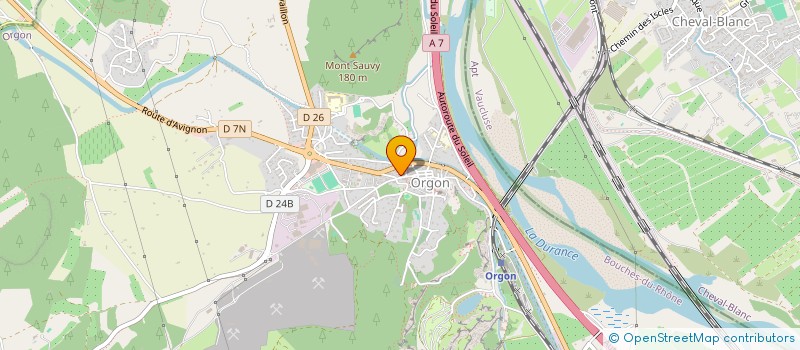 localisation de l'entreprise MJ IMMO  ORGON