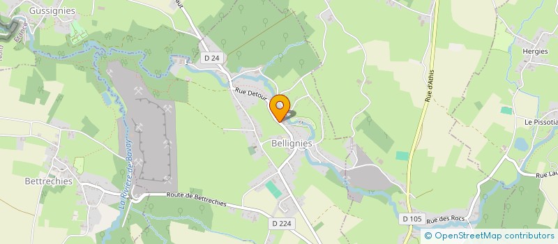 localisation de l'entreprise MJ IMMO  BELLIGNIES