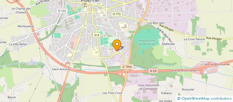 localisation de l'entreprise MJ INFO à PLOERMEL