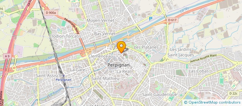 localisation de l'entreprise MJ INVEST 66  PERPIGNAN