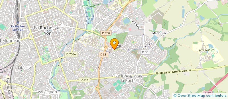localisation de l'entreprise MJ INVEST à LA ROCHE-SUR-YON