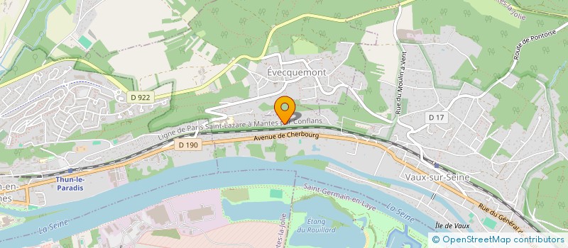 localisation de l'entreprise MJ INVEST  VAUX-SUR-SEINE